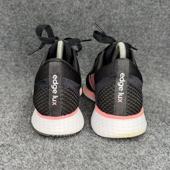 Adidas Edge Lux 4 Running Shoes Women Size 9.5 Glow PInk Black Athletic Training - Picture 5 of 11